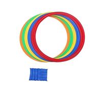 YUNGLOO Colorful Jump Hoop Set Indoor Sports Game Physical Training Jumping Hoops Family Backyard Activity Toy Children Gift Outdoor Sport Toy Funny Sport Game