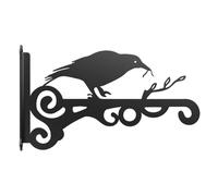 YUNGLOO Decorative Iron Hanging Hook with Reinforced Design for Garden Porch Plant Display Birdhouses Wall Mount Decors Decorative Garden Plant Hangers with Bird Designs