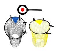 YUNGLOO Foldable Soccer Training Net Quick Setup Elastic Corner Straps Durability Oxford Cloth for Backyard or Field Drills Soccer Skills Accuracy Trainer