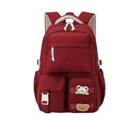 YUNGLOO Japanese Aesthetic School Backpack For Women Water Resistant Nylon With Multiple Compartments Ergonomic Shoulder Bands Trendy Fashion Backbag