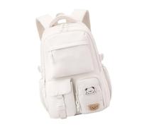 YUNGLOO Japanese Aesthetic School Backpack For Women Water Resistant Nylon With Multiple Compartments Ergonomic Shoulder Bands Trendy Fashion Backbag