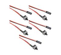 YUNGLOO PC Power Switcher Cables 50cm 2Pin Motherboards Power Reset Button Cord For RESET Pin On Motherboards ATXs PC Switcher Cord