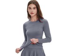 YUNGLOO Soft Nylon Workout Top High Elastic Comfort Design For Daily Stretching Pilates Training And Athletic Activities Trend Gym Outfit For Ladies