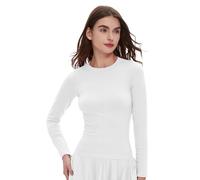 YUNGLOO Soft Nylon Workout Top High Elastic Comfort Design For Daily Stretching Pilates Training And Athletic Activities Trend Gym Outfit For Ladies