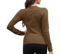 YUNGLOO Soft Nylon Workout Top High Elastic Comfort Design For Daily Stretching Pilates Training And Athletic Activities Trend Gym Outfit For Ladies