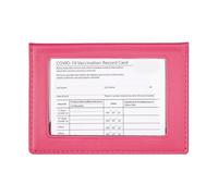 YUNGLOO Solid Color Passports Protector Compact Card Holder with Transparent Slot Water Resistant PVC Storage Case Compact Passport and Card Holder