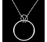 YUNGLOO Stage Performance Tricks Props Easy To Learn Silver Reative Large Silver Knot Close-Up On Chain