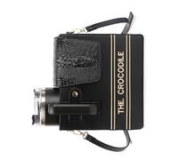 YUNGLOO Stylish Reptiles Embossed Drink Holder Adjustable Shoulder Strap Leakproof Construction Outdoor Activity Companion Gym Office Travel Essential Cup Bag