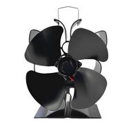 YUNGLOO Warm Propelled Firepit Fan Auto Commences At 60℃ Power Efficient Heat Distribution Structure Rapid Aluminum Fan Still House Heating Answer Aluminum Mixture Firepit Blower