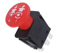 Yungrag 8 Terminals 10 AMP Clutch PTO Switch 4174684 500016 430-528 Compatible with Dixie Chopper Delta Hustler Lawn Mowers Classic RZT Pro Series SZT Pro Series Zee 2 RZT Mower Delta Series 6204 Red