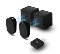 Yungrain 2 Pack Wireless Lavalier Microphone, Ultra-Compact Design Wireless Mini Mic for iPhone/Pro/iPad/Android/PC/Windows/MAC, Bluetooth Microphone, Clip on Mic for Tiktok, YouTube Zoom