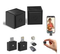 Yungrain Wireless Lavalier Microphone, Ultra-Compact DesignMini Mic for iPhone/Pro/iPad/Android/PC/Windows/MAC, Bluetooth Microphone, Clip on Mic for Video Recording, Zoom(2 MICS-Lightning&USB C)