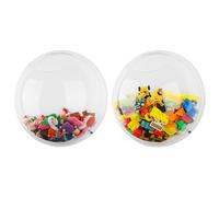 Yungyan 2 Pcs Acrylic Toy Wall Organizer Wall Mounted Toy Storage for Kids Hanging Dispenser Display Clear Storage Bin for Nursery Playroom Cars Trainsn(Classic Style)