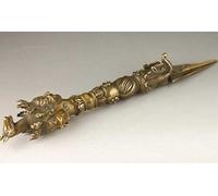 YUNHAO Collection Handmade Old copper Bronze Buddhist Spiritual Exorcism Tools