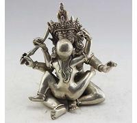 YUNHAO Tibetan Buddhism silver Erotic Sculpture - Lovers/Couple Having Sex- Sex Sculpture statue