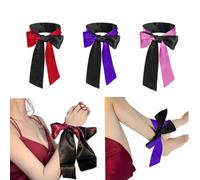 YUNHAOBAO Satin Eye Masks 3Pcs Satin Silk Band Blindfolded Sex Restraint | Comfortable Blindfold for Couples Adults Couples Lovers DBSM Kits Sex Bondage Rope Restraint Set Role Playing Gaming Gift