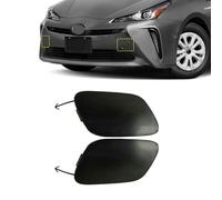 YUNHECAM Pair Front Bumper Tow Hook Cover Towing Eye Lid Cap Compatible with Toyota Prius 2019 2020 2021 Black Left and Right 52128-47910, 52127-47911 2PCS