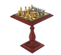Yunhgft 1/12 Miniature Chess Table Set Doll House Pretend Toys Decor