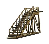 Yunhgft 1:72 Fortress Model Kit for Architecture Scene, 3D for Layout And Decor, stairs