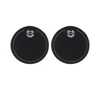 Yunhgft 2 Pieces Bass Drum Sticker Drum Protection Reinforcement Pedal PET Reduces Harmonics Easy Installation Suitable for Instrumentalists, Black