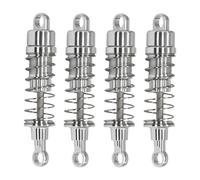 Yunhgft 4 Pieces Model Car Shock Absorber RC Car Damper Kit Aluminum Alloy Pull Rod Remotes Control Suitable for RC Car Upgrading DIY Craft Project, Silver