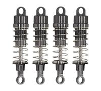 Yunhgft 4 Pieces Model Car Shock Absorber RC Car Damper Kit Aluminum Alloy Pull Rod Remotes Control Suitable for RC Car Upgrading DIY Craft Project, Dark Gray