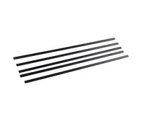 Yunhgft 5 Pieces Carbon Fiber Flat Bar Rod Strip Sheet Model Building Material Lightweight High Tensile Strength Resistance Suitable for Model