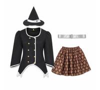 Yunhgft Adult Female Halloween Costume, For Stage Performance - Costume Parties - Multiple Components Included - Diverse Design Themes - For Themed, Magic Witch W-052, Black, One Size