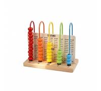 Yunhgft Arithmetic Abacus Wooden Counting Frame Calculation Rack Educational Toy With Structured Way Practice Memorizing Solid Wood Timeless Design Suitable for Preschoolers Home Decoration