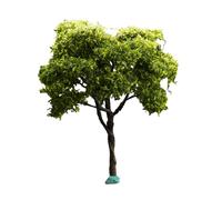Yunhgft Artificial Miniature Cherry Tree for Dioramas, Gardens, Centerpieces, Dashboard Ornaments, Miniature Model, green, 15.5cm