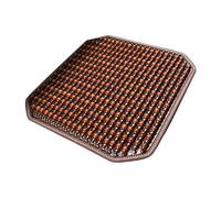 Yunhgft Car Seat Cushion, Car Seat Cover with Wooden Beads, Breathable, Massage Function, Ergonomic, for Car, Truck, Home, 41cm X 41cm, brown