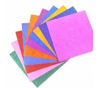 Yunhgft Colored Craft Paper for DIY Projects, Glitter and Pearlescent Finishes, for , Ten Colors Pearlescent Paper, All Sizes, Total 300 Sheets , 7cm, 10cm, 15cm