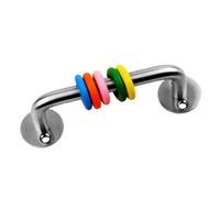 Yunhgft Craft Parts for Activity Board, Craft Materials, Early Learning Toys, Fine Motor Skills, Board Parts, Handle with Loop