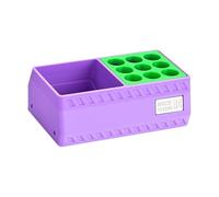 Yunhgft Desk Organizer Storage Box for Tools, Holders, Markers, Brushes, Multi-Purpose Compartments, Suitable for Artists, Creative Space, 2 Grids