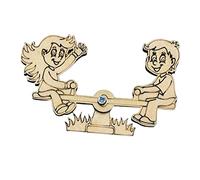 Yunhgft DIY Wooden Writing Board, Accessories, Material, Basic Skills, Early Educational Teaching Aids, Activity Board for Kids, Seesaw