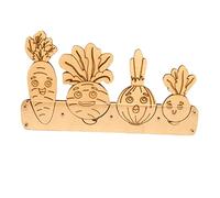 Yunhgft DIY Wooden Writing Board, Accessories, Material, Basic Skills, Early Educational Teaching Aids, Activity Board for Kids, Vegetables