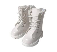Yunhgft Doll Boots in 1:4 Scale, Miniature Doll Shoes, Costume, Role-playing, Decoration, Gift, Cosplay, Fashion Accessory, White