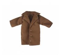 Yunhgft Doll Suit Jacket Notched Lapel Overcoat Single Breasted Snap Button Outerwear Realistic Miniature Apparel Suitable for Doll Photography Dioramas Display, Khaki