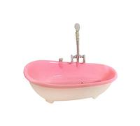 Yunhgft Dollhouse Bathtub - Elegant Accessory for 30 Cm Doll - Fresh Designs, Light Pink