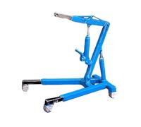 Yunhgft Engine Hoist Model Diorama Scene Accessory Hand Painted PP Build Miniature Design Suitable for Auto Repair Shop Home Workspace, blue no Engines