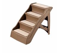 Yunhgft Foldable Pet Dogs to Get on Bed, Portable Dog Steps for High Beds & Car, Non-Slip Pet Access System, Coffee