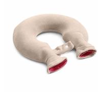 Yunhgft Hot Water Bottle for Neck and Shoulder, PVC Long Shape Hot Cold Therapy with Cover, hot Water Bag, Brown