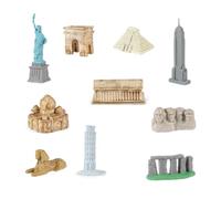 Yunhgft Landmark Architecture Models World Buildings Model, Travel Around The World Miniature Building Model for Home, 10 pieces