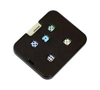 Yunhgft Mechanical Dice, Mechanical Dice Toy, Stress Reliever, Tabletop Accessories, Unique Game Dice, Creative Randomness Gifts, Mat, Black