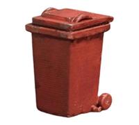 Yunhgft Mini Model 1/64 Miniature Waste Bin for Dollhouse Scene PP Material with Stability And Realistic Look for Micro Landscape, Square