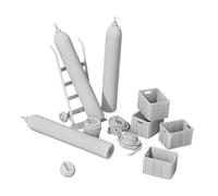 Yunhgft Miniature Industrial Accessories at 1/35 Scale: Scenery, Miniature Stage Accessories for Dollhouses And Architectural Scenes.