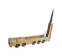Yunhgft Miniature Launcher Truck 1 72 Scale DIY Model Car Kit with Interlocking Assembly And Visible Detail Realistic Vehicle for Display Or Play Suitable for, yellow