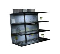 Yunhgft Model Car Display Case Miniature Parking Lot Diorama Toy Garage Display Box Micro Landscape Depot Scenario Ornament Acrylic PVC Built in, Style D