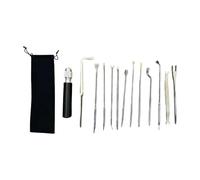 Yunhgft Piano Regulating Handle Piano Repair Tool Set with Metal Replacement Part Combination Handle for Instrument Technicians Music Students Rehearsal Room, 13 piece