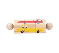 Yunhgft Rotating Toy Promotes Fine Motor Skills And Strategic Thinking - A Puzzle Toy with Rotating Building Blocks for, Traffic
